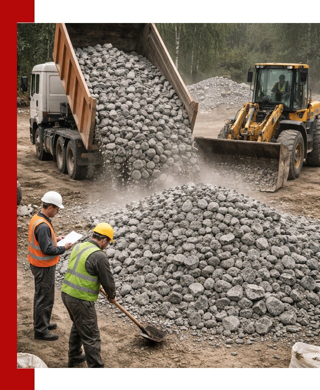 Гранитный щебень фракция 70-150 доставка в Абакане