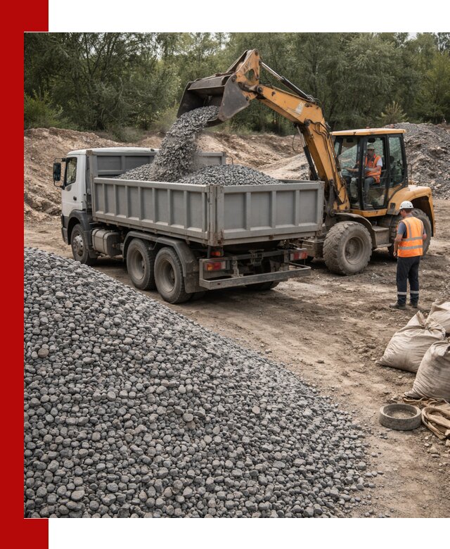 Доставка гравийного щебня в Абакане оптом и в розницу
