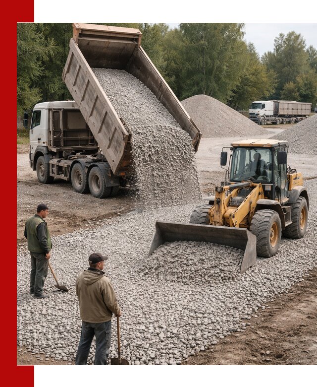 Купить гравийный щебень фракция 20-40 в Абакане с доставкой