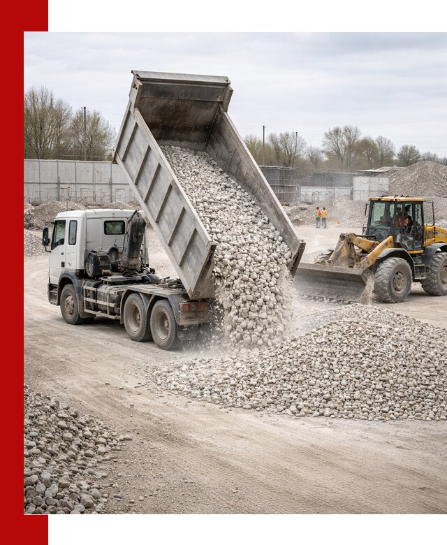 Доставка и продажа известнякового щебня в Абакане