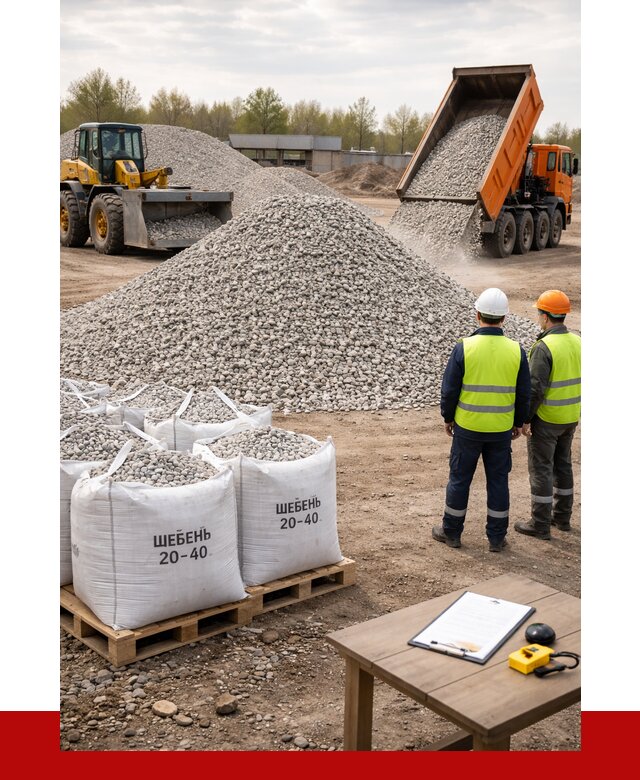 Известняковый щебень 20-40 в Абакане от 2145 р. ПРОНЕРУДБкн