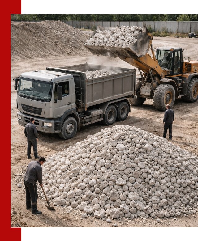 Известняковый щебень фракция 70–150 с доставкой в Абакане