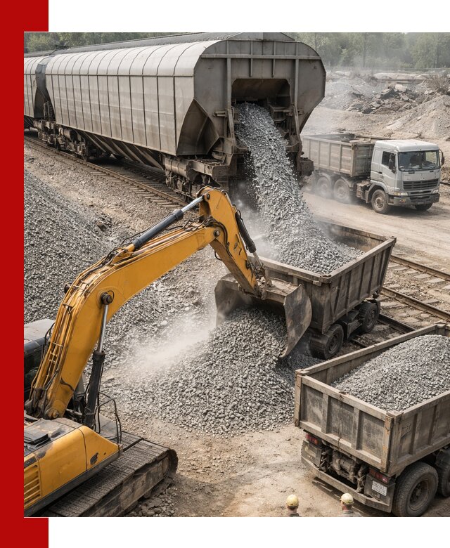 Доставка железнодорожного щебня в Абакане крупными партиями быстрого отгруза