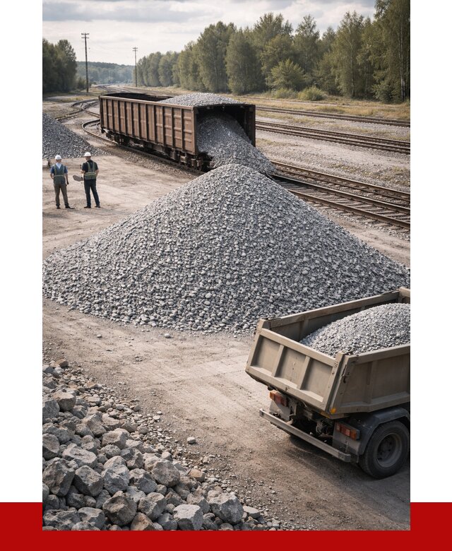 Железнодорожный щебень 20-60 в Абакане от 1737 р. | ПРОНЕРУДБкн