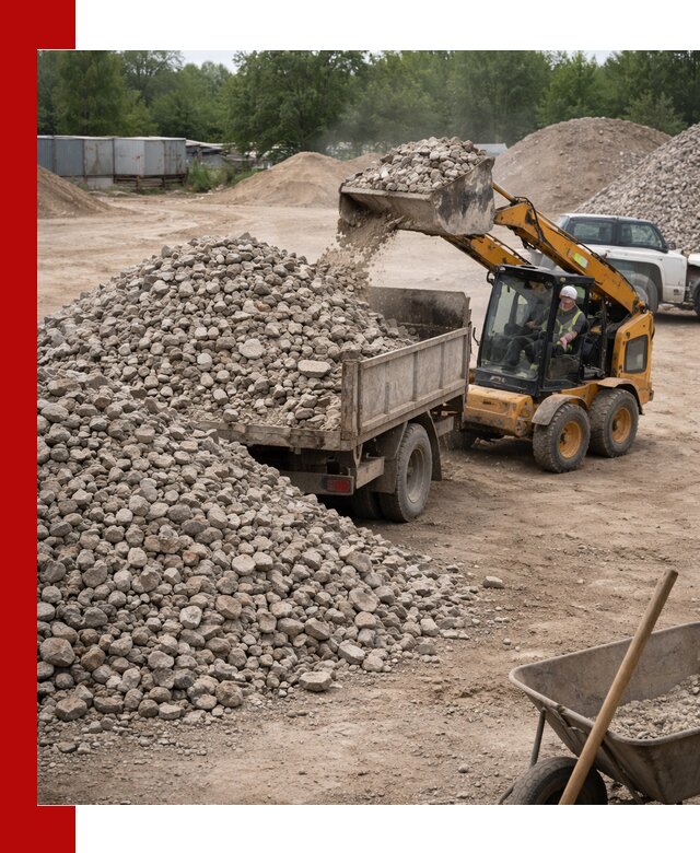 Доставка вторичного щебня в Абакане для строительных работ