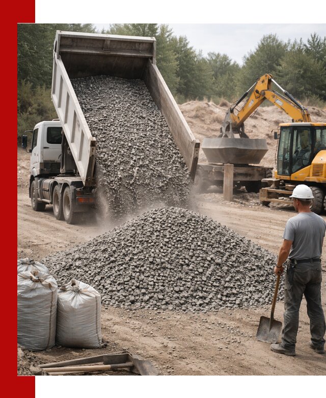 Доставка и продажа бетонного щебня в Абакане