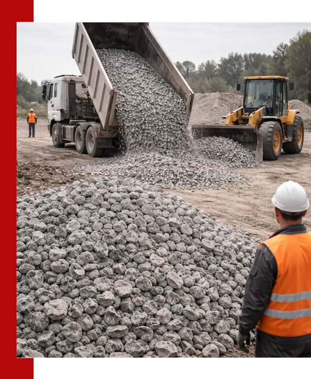 Доставка бетонного щебня фракции 20-40 в Абакане