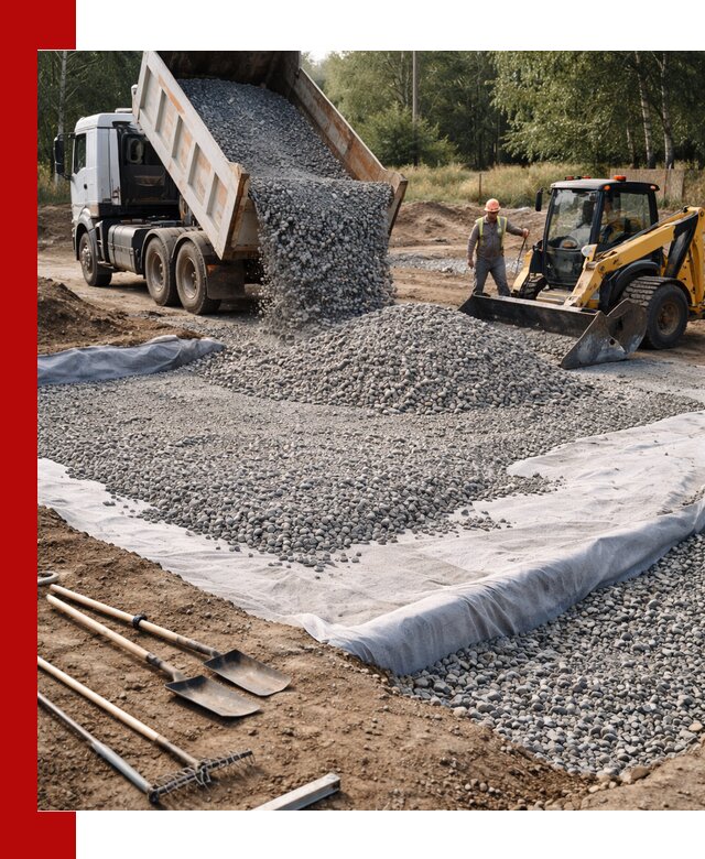 Щебень для фундамента с доставкой в Абакане