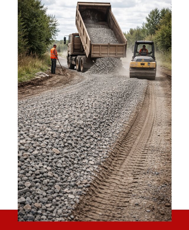 Щебень для отсыпки дороги в Абакане от 2758 р. ПРОНЕРУДБкн