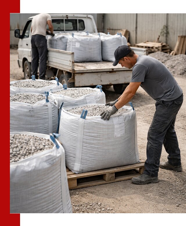 Доставка щебня в мешках по выгодным ценам в Абакане