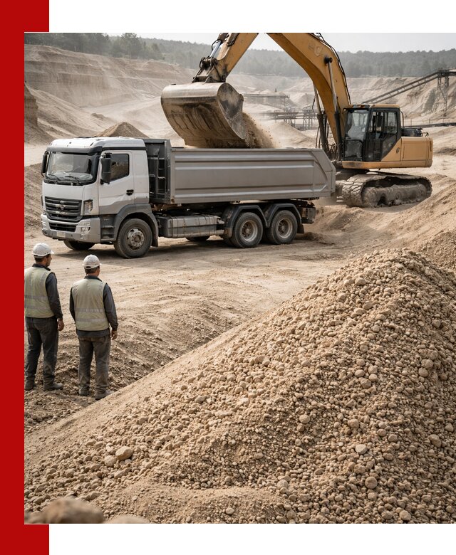 Карьерный крупнозернистый песок с доставкой в Абакане