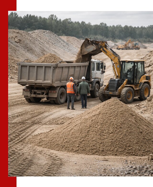 Карьерный среднезернистый песок с доставкой в Абакане