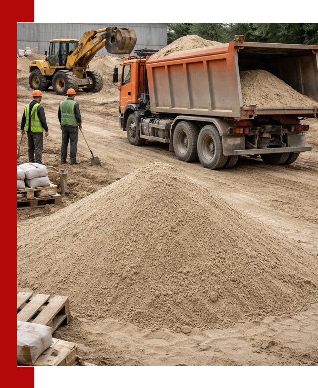 Доставка и продажа мытого речного песка в Абакане