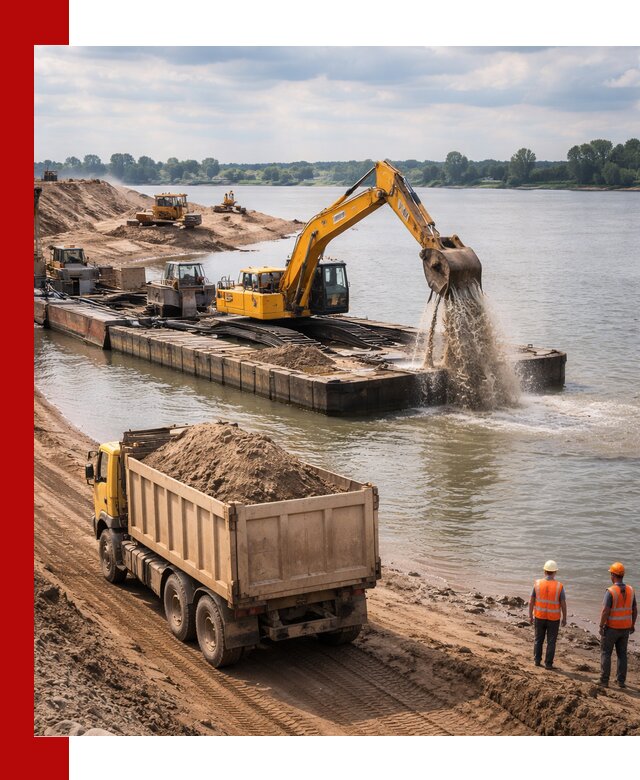 Намывной песок с доставкой в Абакане оптом и в розницу