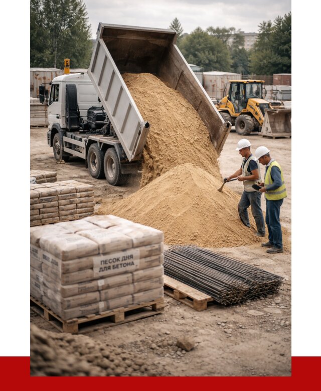 Песок для бетона в Абакане от 2554 р. с доставкой, ПРОНЕРУДБкн