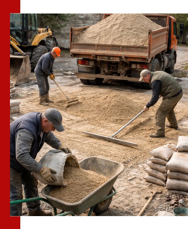 Поставка песка для стяжки в Абакане с быстрой доставкой