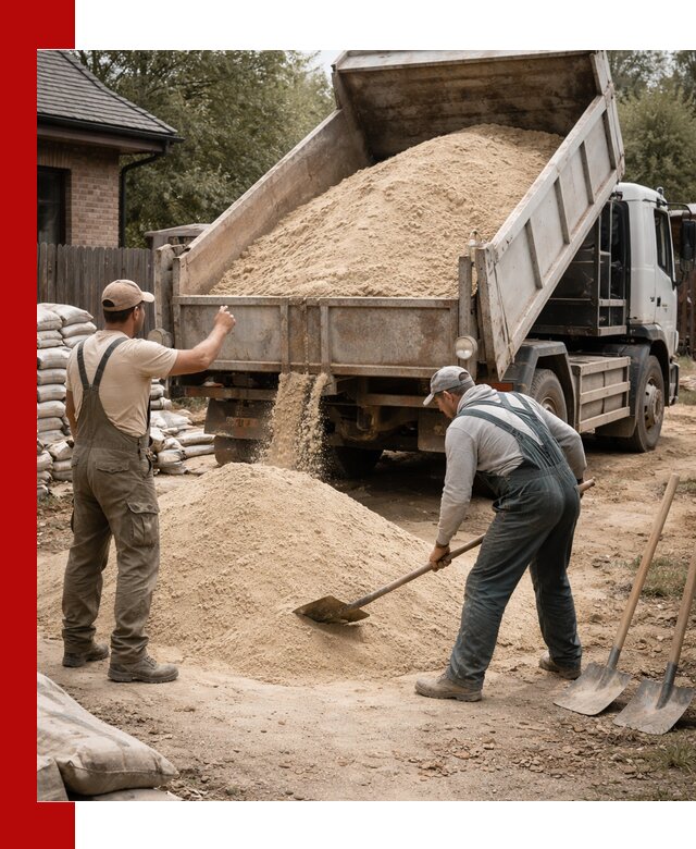 Песок для штукатурки с доставкой в Абакане качественный и чистый