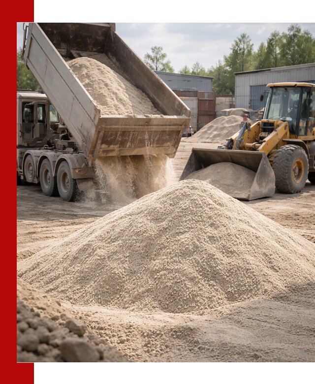 Кварцевый песок с доставкой в Абакане для строительных работ