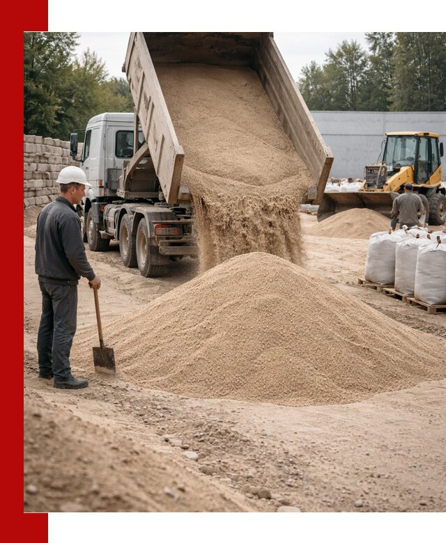 Кварцевый песок фракция 0–3 мм с доставкой в Абакане