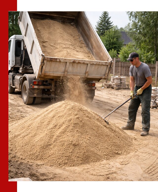 Доставка сухого песка самосвалами в Абакане