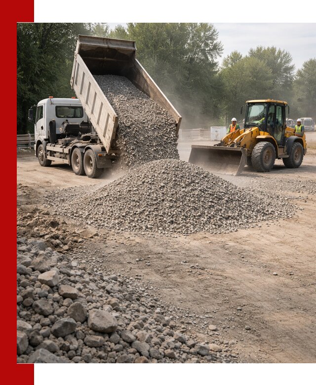 Гравий фракция 5–20 доставка в Абакане оптом и в розницу