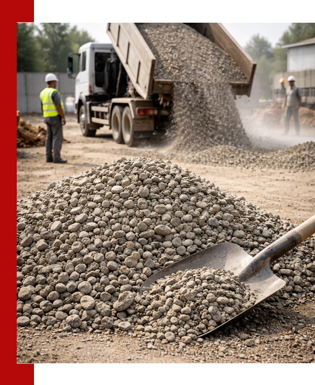 Доставка гравия фракции 20-40 в Абакане с самосвалами