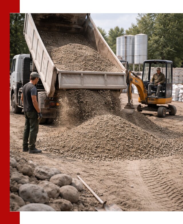 Доставка ПГС С3 в Абакане самосвалами и миксерами