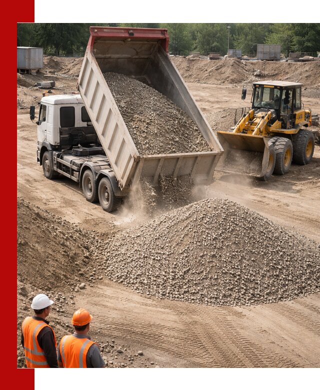 Щебень с песком (ЩГПС С2) с доставкой в Абакане