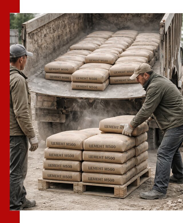 Цемент М500 с доставкой самосвалом в Абакане