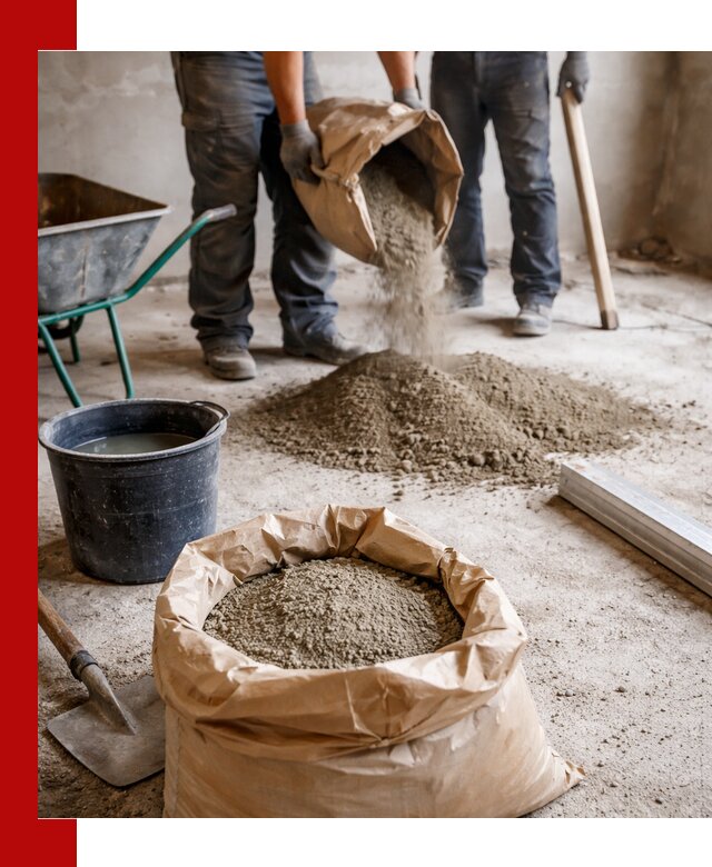 Доставка сухой смеси для стяжки в Абакане