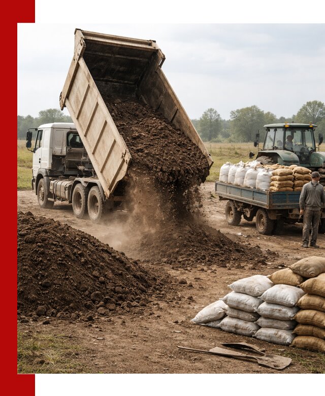 Доставка грунта и удобрений оптом в Абакане для сельхоз и строительства