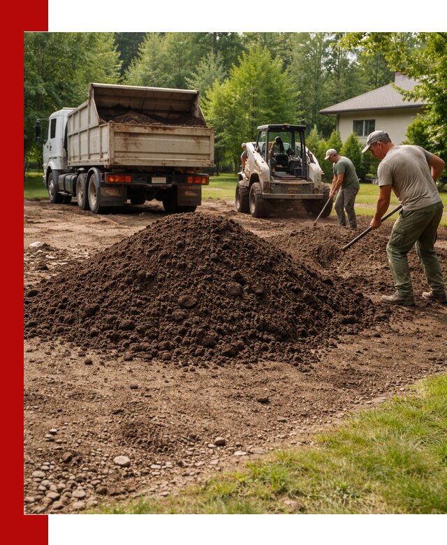 Доставка и укладка грунта для газона в Абакане