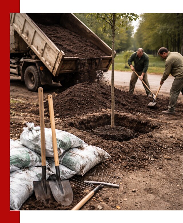 Грунт для посадки деревьев в Абакане — доставка и подготовка почвы