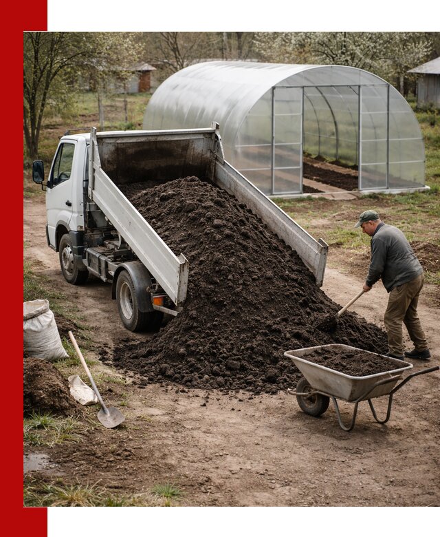 Чернозем для теплицы с доставкой в Абакане