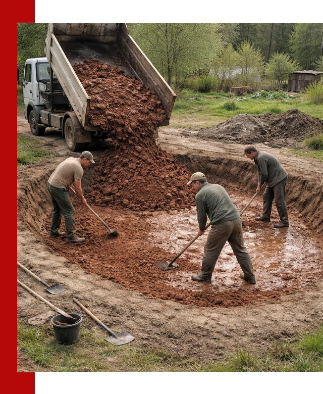 Купить качественную глину для пруда в Абакане