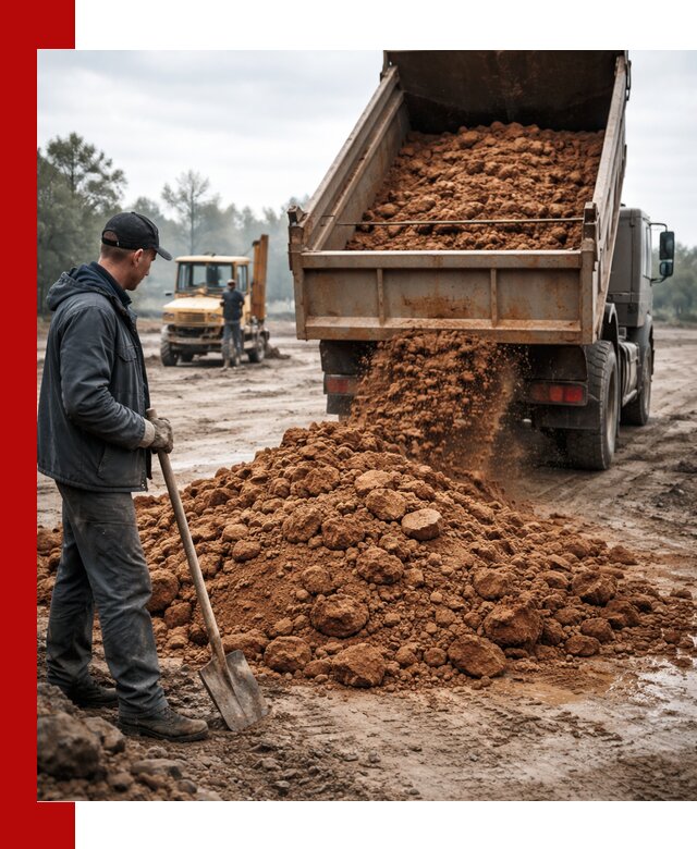 Глина для засыпки в Абакане с доставкой самосвалами