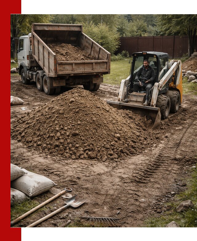 Суглинок для планировки участков в Абакане с доставкой и выгрузкой