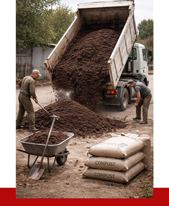 Купить компост в Абакане от 4290 р. за куб с доставкой | ПРОНЕРУДБкн
