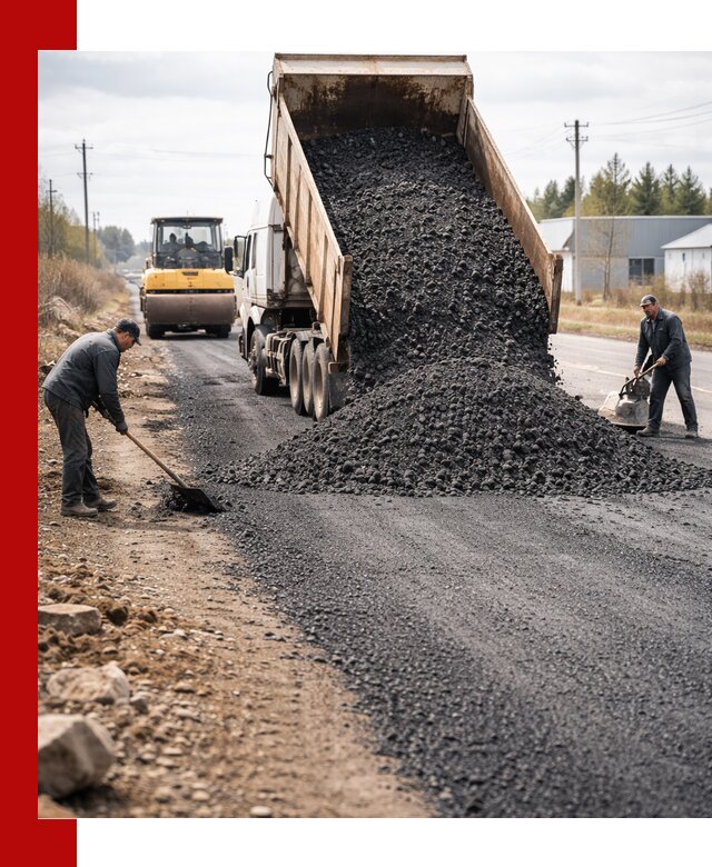 Асфальтовая крошка для дорог в Абакане — поставка и доставка