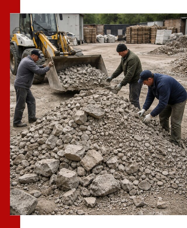 Демонтаж и вывоз бой бетона в Абакане