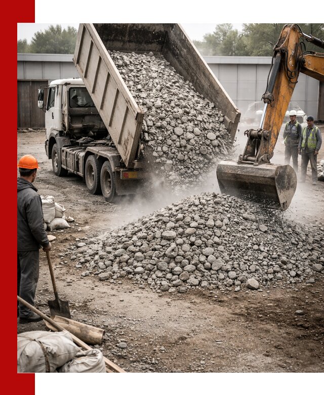 Доставка дробленого бетона в Абакане оптом и в розницу