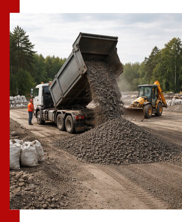 Доставка дробленого асфальта в Абакане для дорожных работ