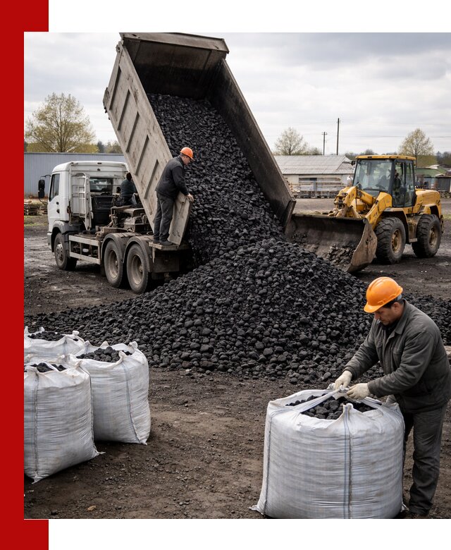 Доставка каменного угля в Абакане оптом и в розницу