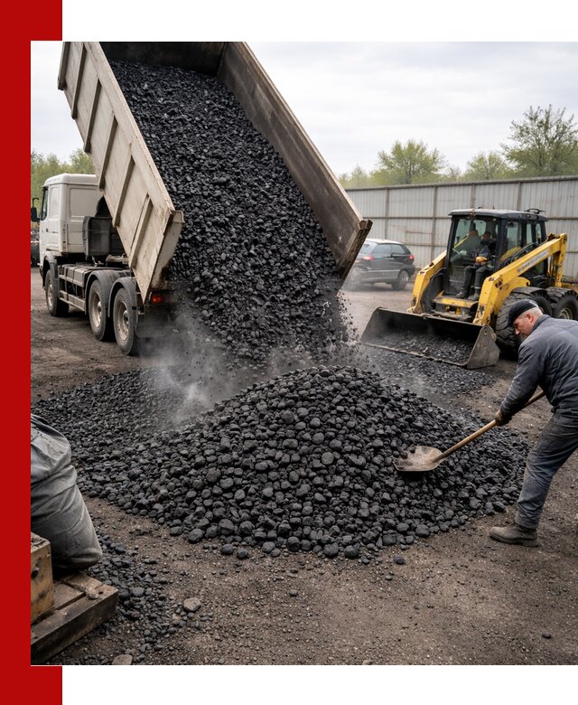 Доставка угля орех в Абакане оптом и в розницу
