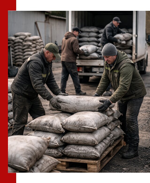 Доставка угля в мешках по выгодным ценам в Абакане