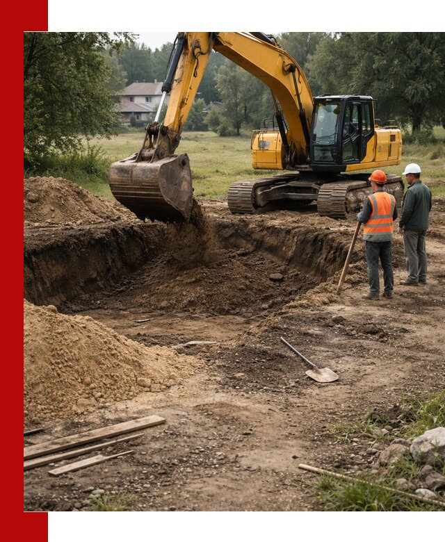 Рытье котлована под фундамент в Абакане (быстро и недорого)