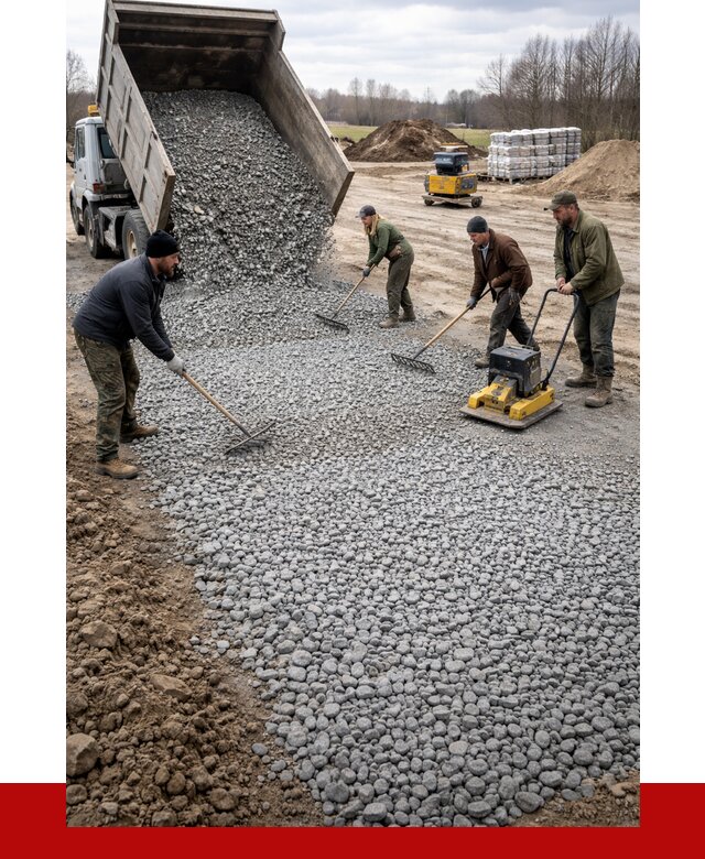 Устройство щебеночной подушки в Абакане от 4597 р. ПРОНЕРУДБкн